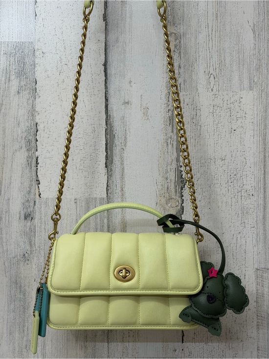 Coach Handbags - Yellow Coach Turnlock Clutch 20